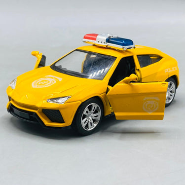 1:32 Scale Die-Cast Yellow Police SUV Sportscar Model
